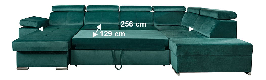 Set canapea fotolii Lamour (smaragd) (S)