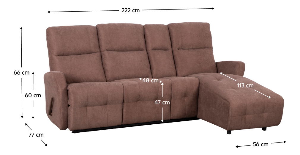 Colțar reglabil Toran (maro) (D)