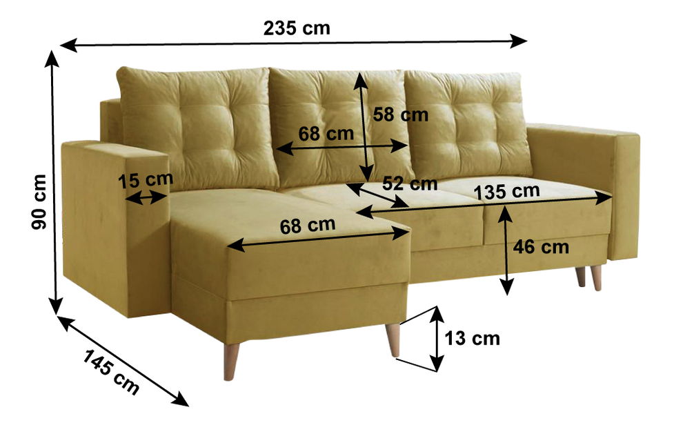 Kutna garnitura na razvlačenje Brony (kronos 11) (L) 