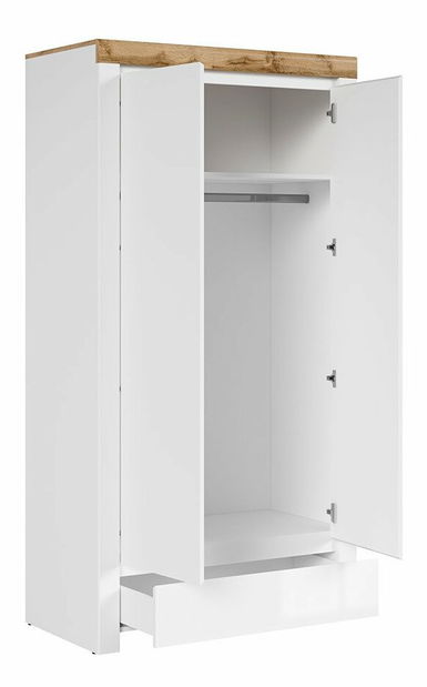 Šatníková skriňa BRW Holten SZF2D1S