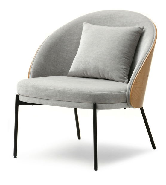 Fotoliu de design Antienos (gri + negru)