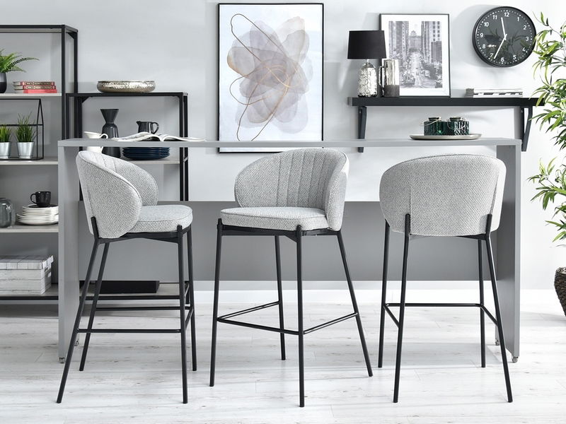 Scaun Farah (gri + negru)