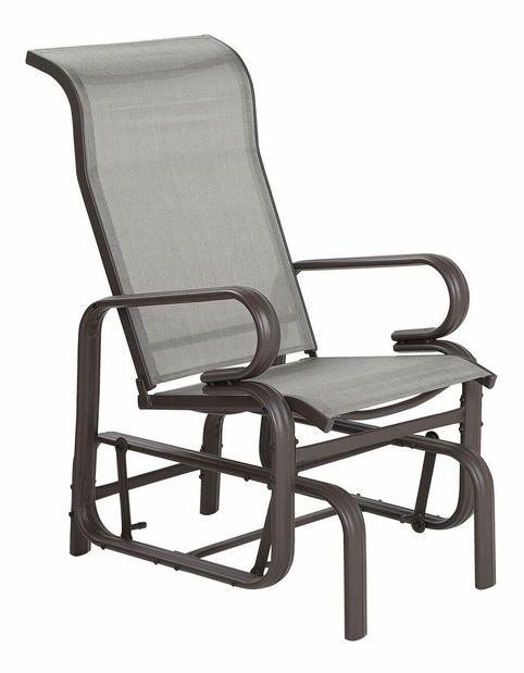 Hojdacie kreslo BORIO (hliník) (hnedá)