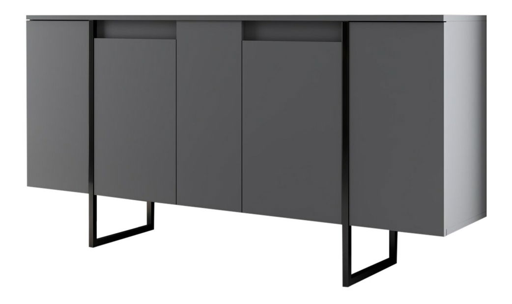 Set mobilier living Luna 1 (negru)