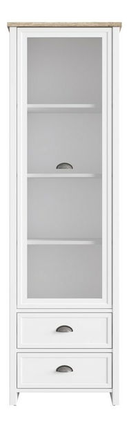 Vitrína BRW Cannet REG1W2S (biela)