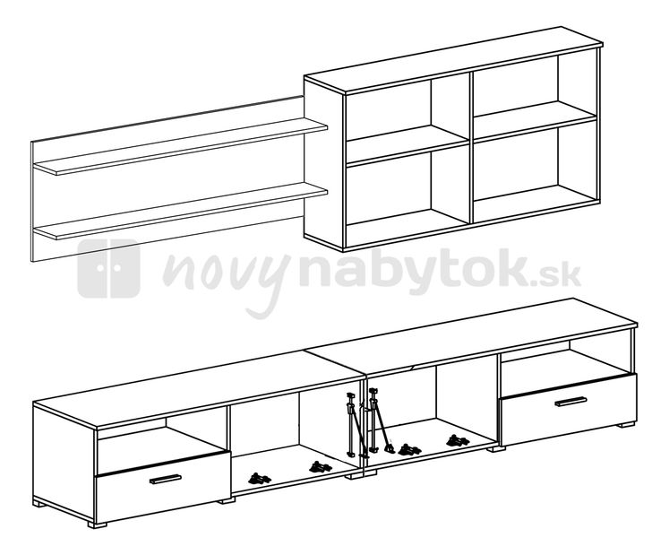 Obývacia stena RUMBA