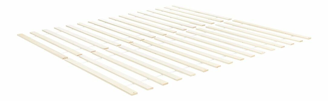 Bračni krevet 160 cm VALLES (s podnicom) (bijela)