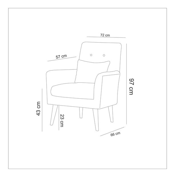 Fotoliu Zendaya (Albastru închis)