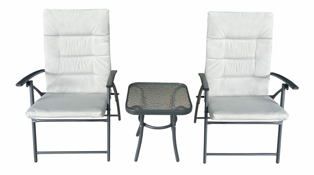 Kerti készlet 1+2 MUSAN (szürke + sötétszürke)