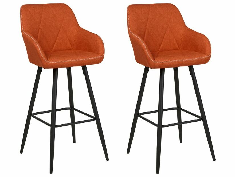 Set barskih stolica (2 kom.) Donna (narančasta)