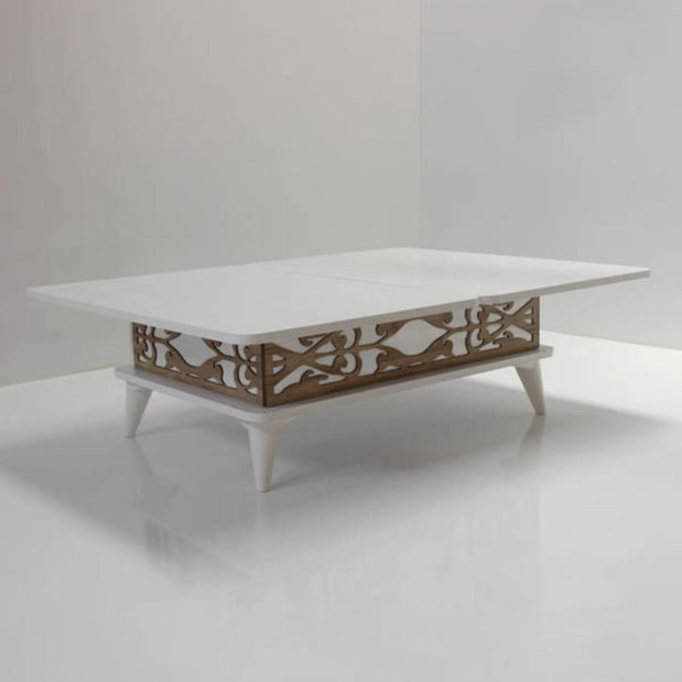 Konferenčný stolík Otta (biela)