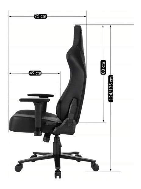 Felső fotel Agrario (fekete) 