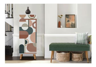 Előszoba bútor Beside 41 (fehér + zöld)