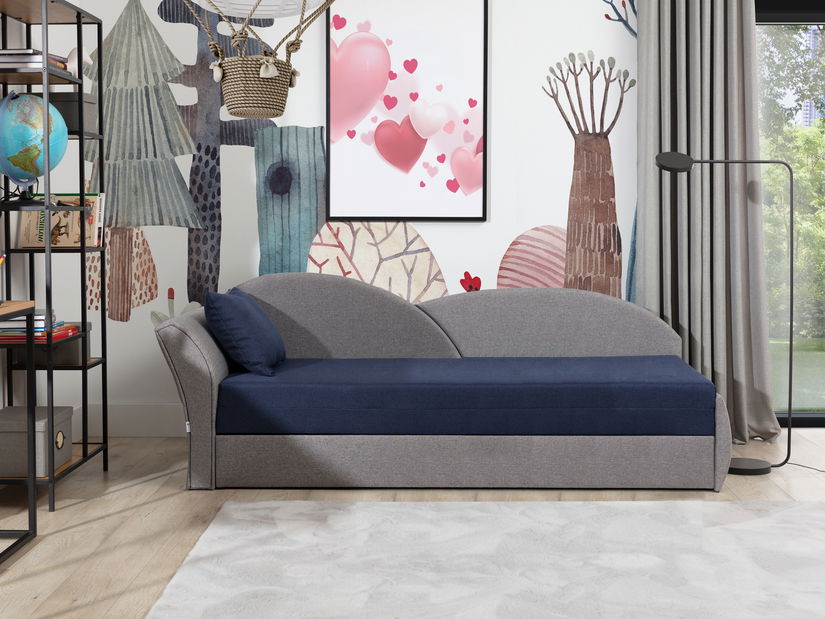 Canapea două locuri Agira 23 (gri + albastru)