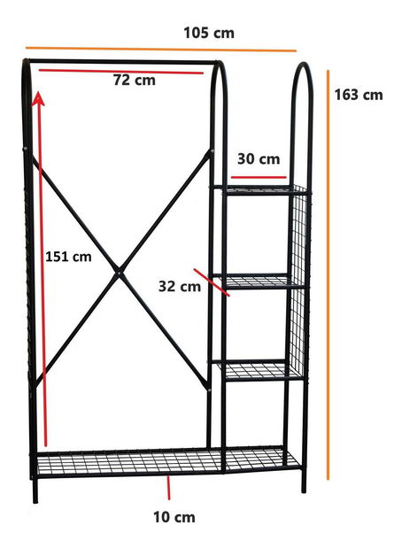 Vješalica Kodati (crna)
