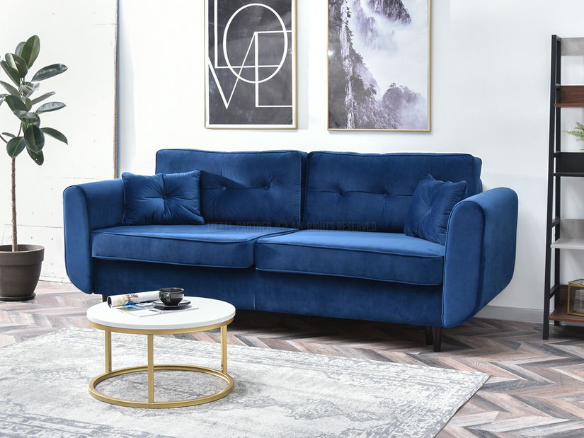 Kétszemélyes kanapé Bacteria (fekete)