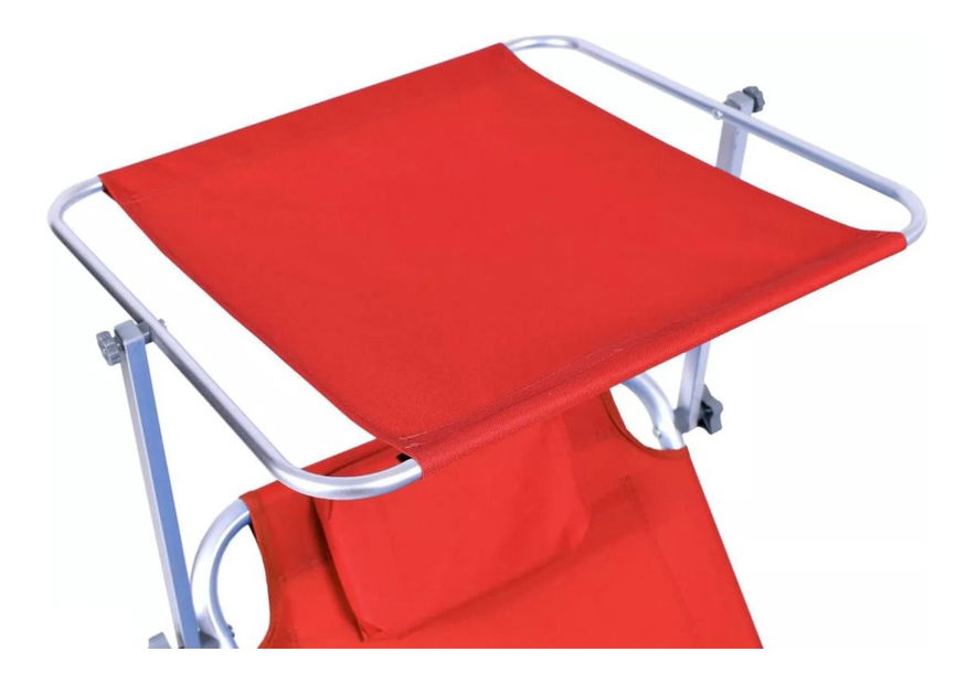 Záhradné lehátko Lehi (červená)