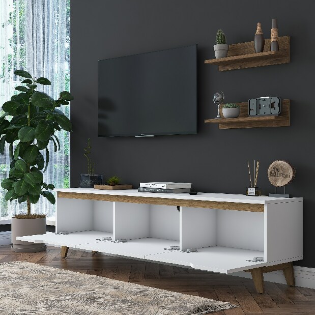 Mobilier living Martha 1053 (Alb + Nuc)