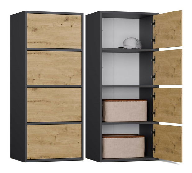 Skrinka Afoctera 1 (antracit + dub artisan)