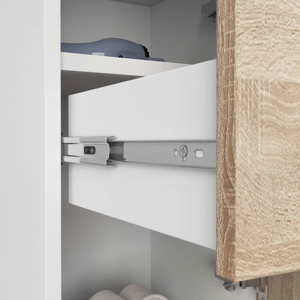 Kúpeľňová skrinka Farid TYP6 (biela + dub sonoma)