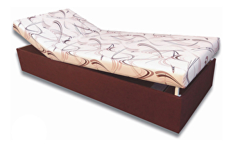 Egyszemélyes ágy (heverő) 80 cm Darcy (sötétbarna 40 + Sand 10) *kiárusítás