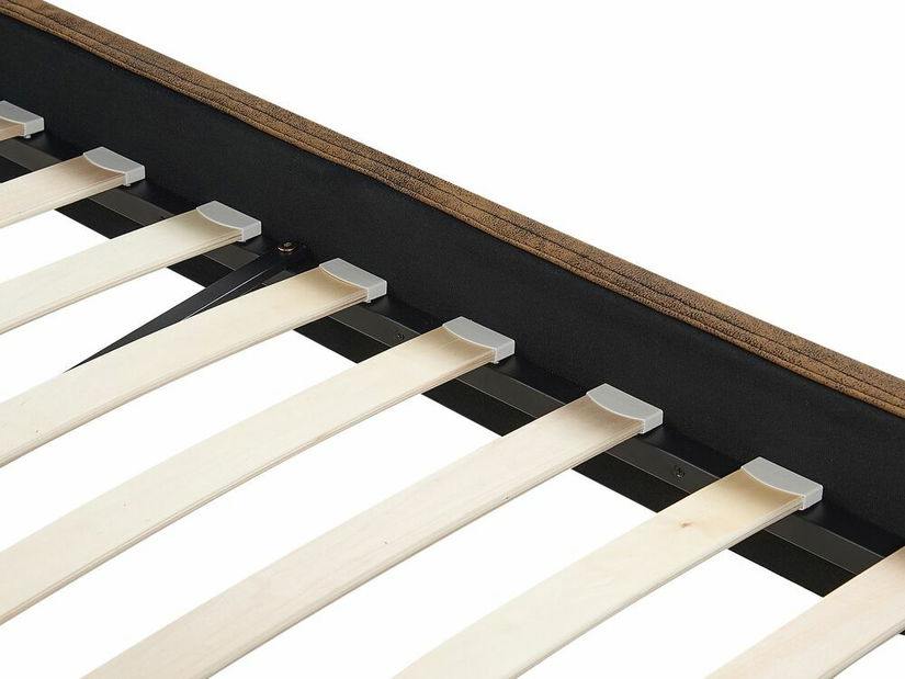 Bračni krevet 160 cm FUTTI (s podnicom) (smeđa)