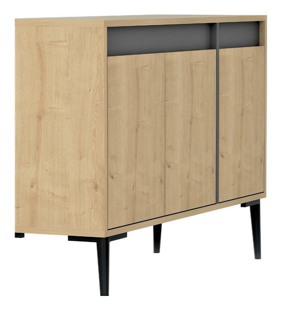 Skrinka Kasuma (dub zafírový + antracit) 