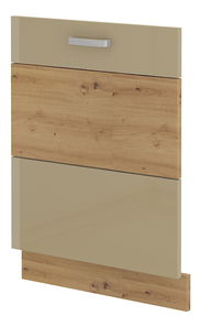 Vrata za ugradbenu perilicu posuđa Arryn ZM 713x596 (Hrast artisan + Sjaj cappucino)