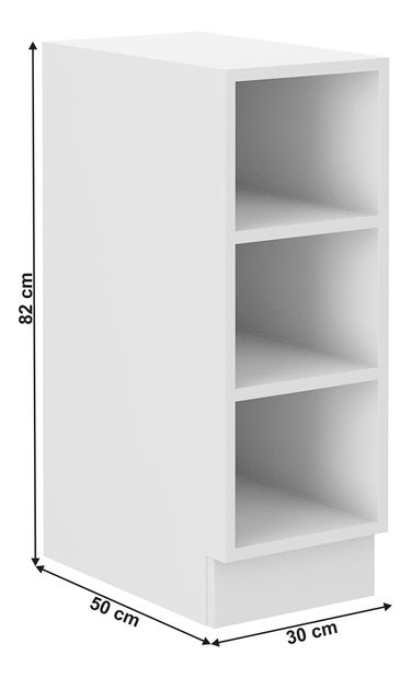 Alsó konyhai polc Lesana 1 (fehér) 30 D OTW BB
