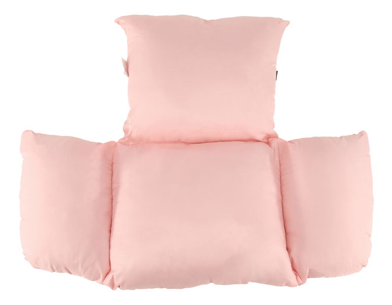 Viseća fotelja Brynlee Typ 1 (ružičasta + zlatna + providna)