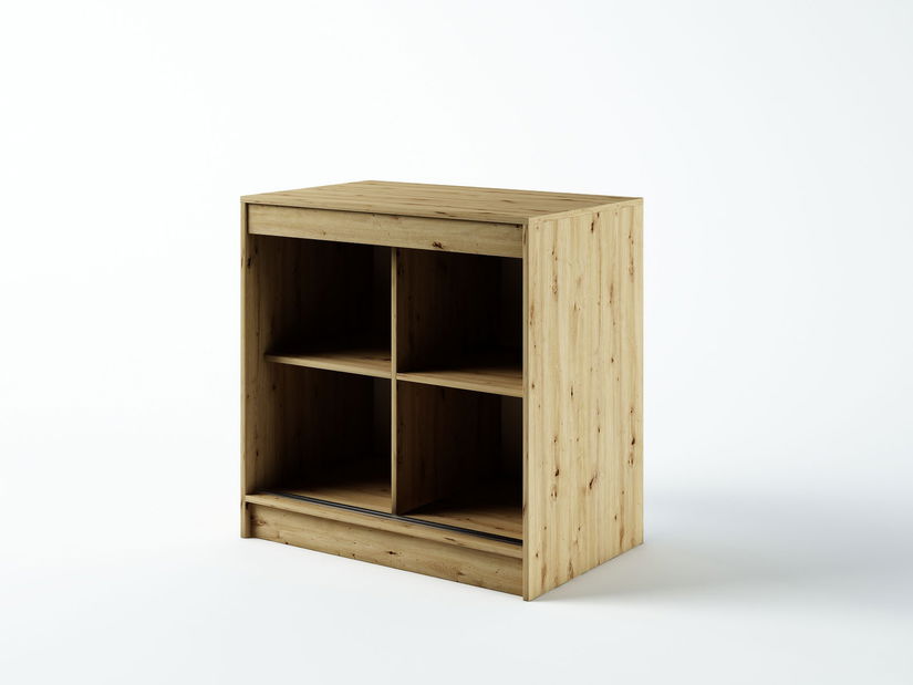 Komoda 100 cm Ladonna (craft zlatý + čierna matná)