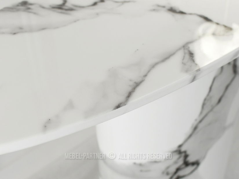 Konzolasztal Belka Kons (fehér márvány)