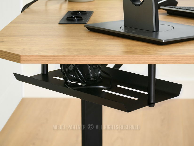 Masă PC Matts C (stejar + negru)