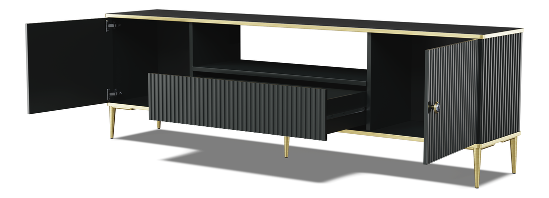 TV szekrény/asztal Pietra 180 (fekete)