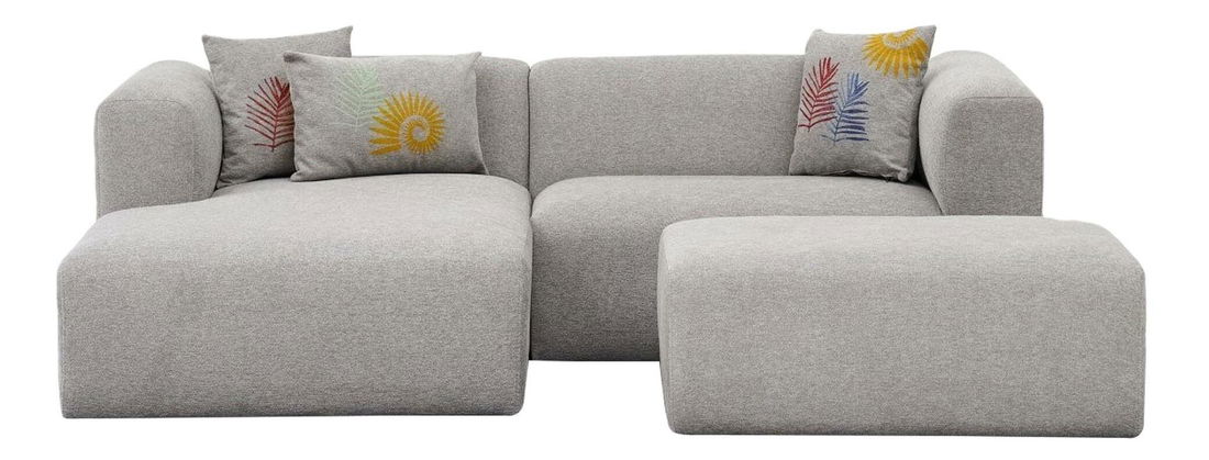 Colțar Lillybeth (S) (Gri deschis)