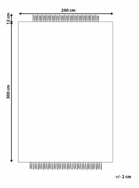 Szőnyeg 200 x 300 cm Gavra (narancssárga)