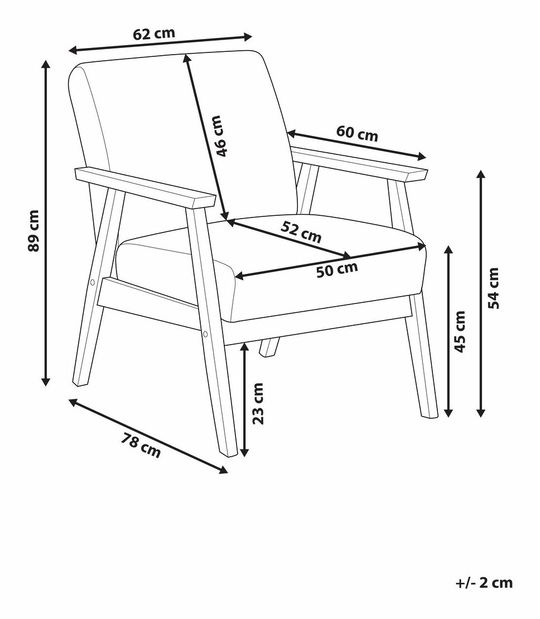 Fotelja ANSARA (siva)