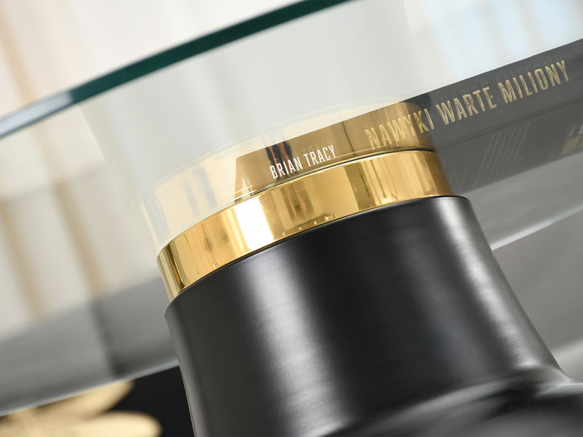 Konferenčný stolík Ofendi (priehľadné + čierna)