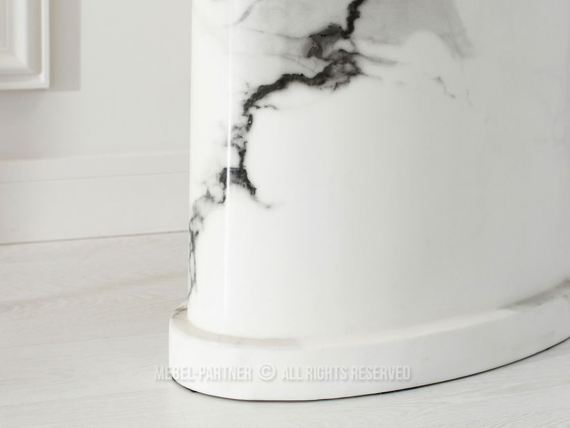 Konzolasztal Belka Kons (fehér márvány)