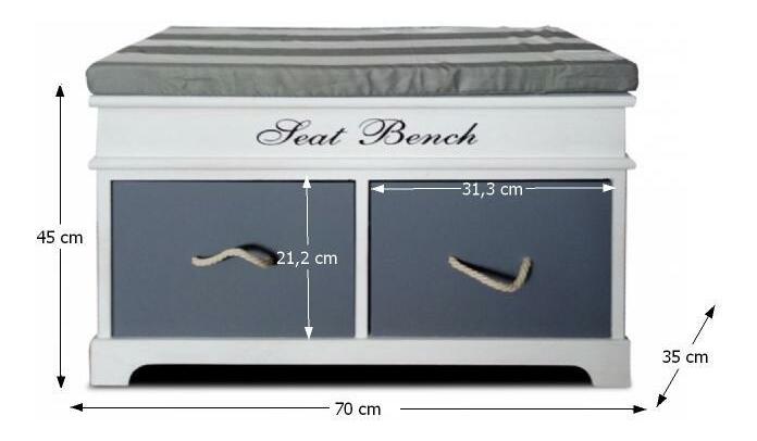 Botník (skrinka na topánky) Seat bench 2 NEW