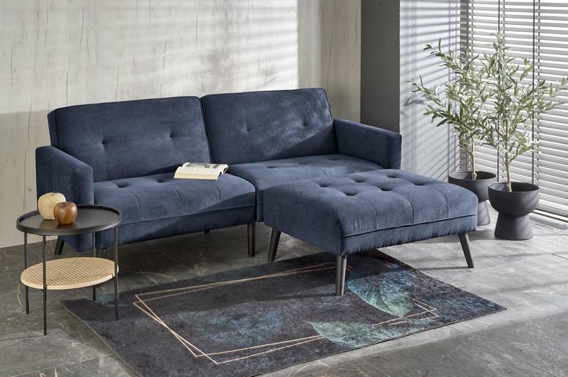 Sofa s tabureom Corner (plava)