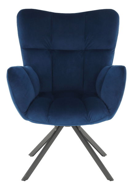 Kreslo Kimora (tmavomodrá + čierna)