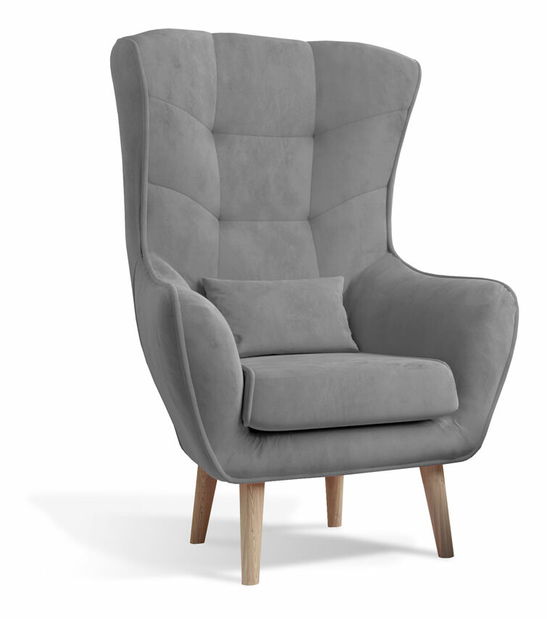 Fotoliu cu urechi Agueda Typ 04 (gri deschis)