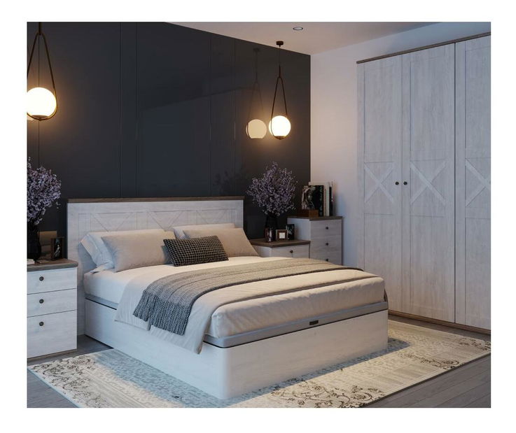 Dulap de haine Telegrafo 1 (pin canyon + stejar sonoma truflă) 