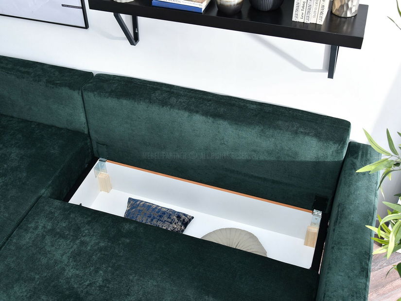 Rohová sedačka Salida (zelená)