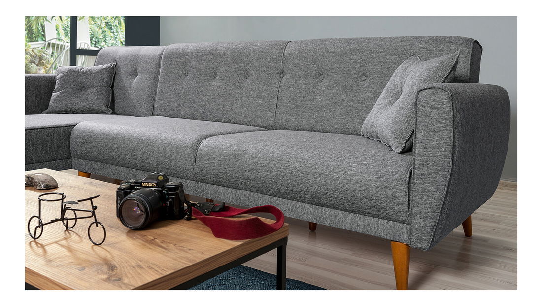 Colțar Alhambra (S) (gri închis)