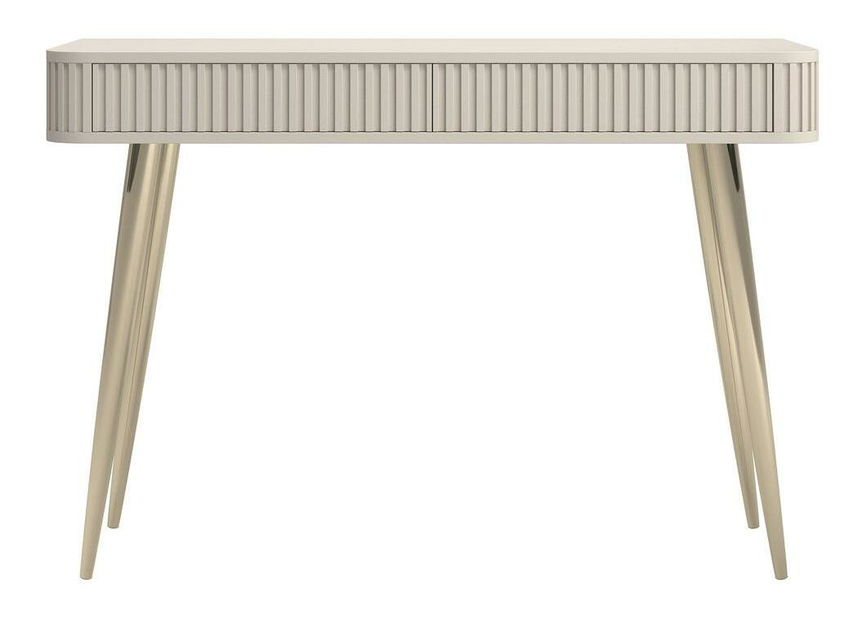 Masă de toaletă Oglio O6 (gri bej + auriu)