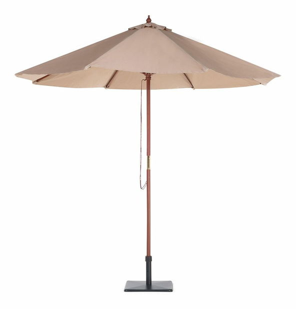 Umbrelă de grădină 270 cm TRATORIA II (lemn) (bej nisipiu)