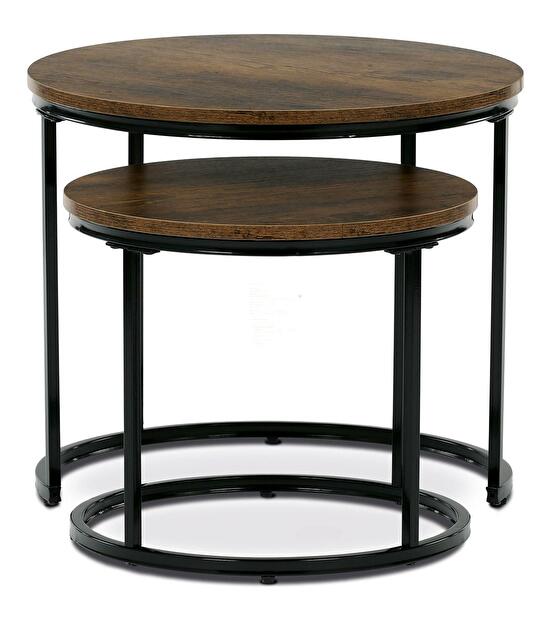 Set 2 măsuțe de cafea Conmovedor (old style wood)