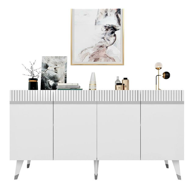 Skrinka Mekebu 2 (biela + strieborná) 